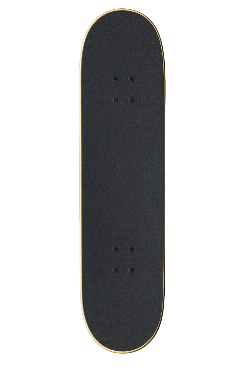 Skateboard with 4 Cs stripes