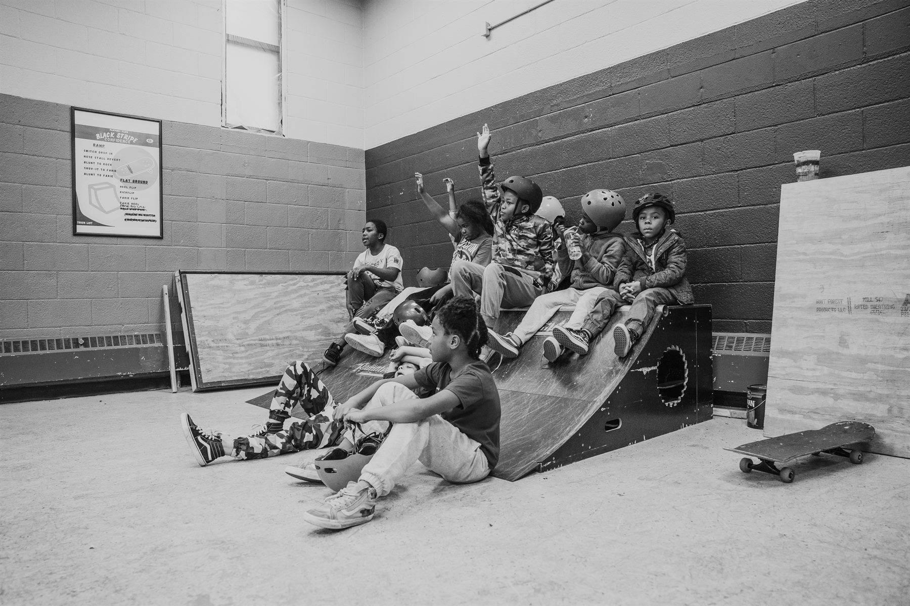 Student skating during a program session