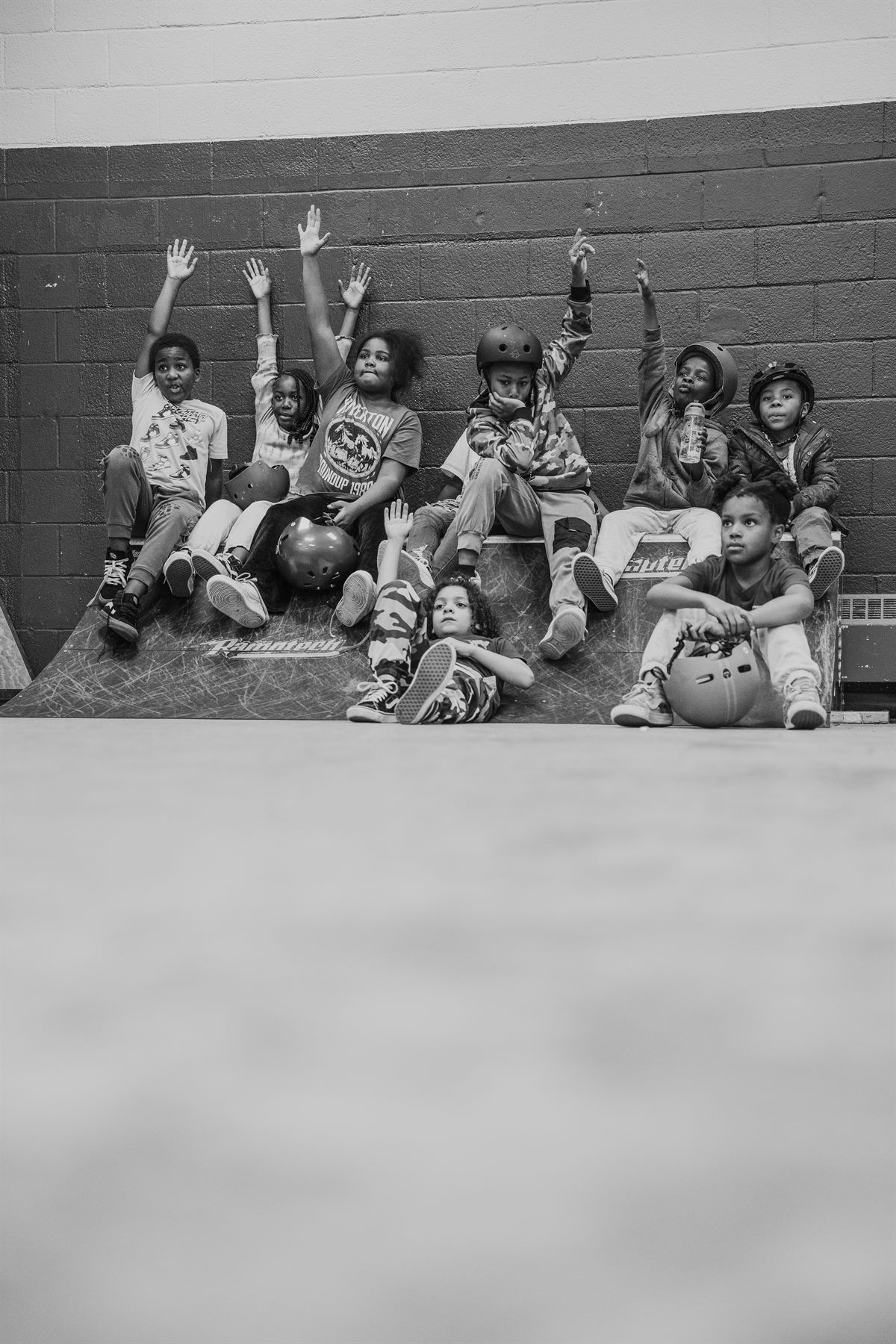 Students skating together